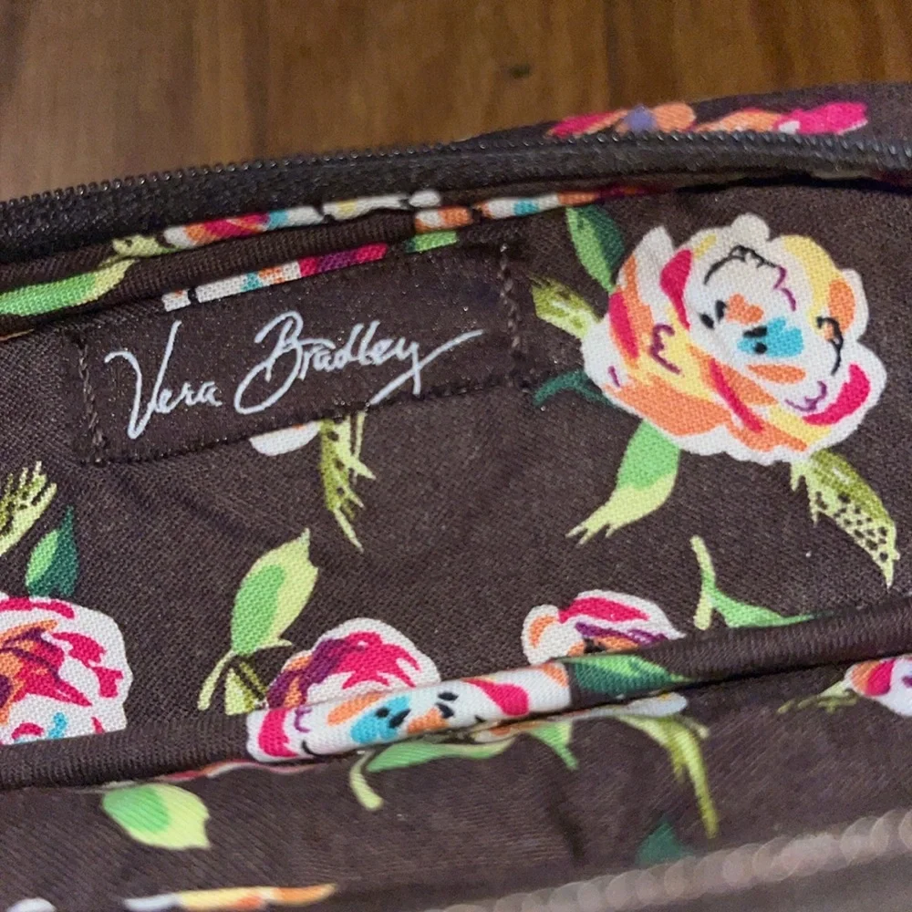 Vera Bradley Floral Patterned Zippered Reading Glasses Eyeglasses Case Accessory
